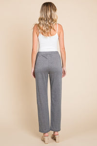 Pin Tuck Detail Slim Pants