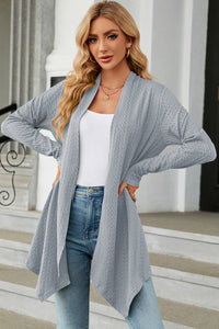 Open Front Long Sleeve Cardigan (multiple color options)