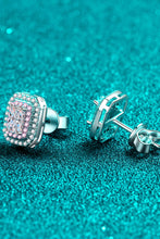 Load image into Gallery viewer, All Eyes On Her 1 Carat Moissanite and Zircon Contrast Geometric Stud Earrings
