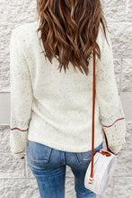 Load image into Gallery viewer, Pilling Detail Round Neck Long Sleeve Sweater
