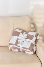 Load image into Gallery viewer, Checkered Decorative Throw Blanket (multiple color options)
