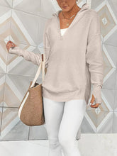 Load image into Gallery viewer, Half Zip Long Sleeve Knit Top
