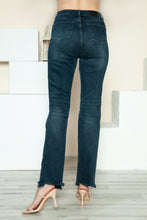 Load image into Gallery viewer, Judy Blue Button Fly Hem Destroy Straight Jeans
