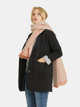 Load image into Gallery viewer, Raw Hem Heathered Polyester Scarf (multiple color options)
