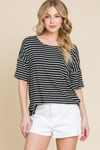 Load image into Gallery viewer, Striped Round Neck Top
