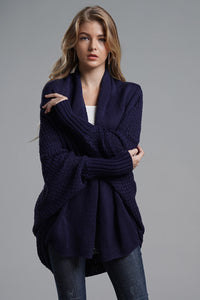 Open Front Batwing Sleeve Cardigan (multiple color options)