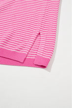 Load image into Gallery viewer, Striped V-Neck Dropped Shoulder Sweater (2 color options)
