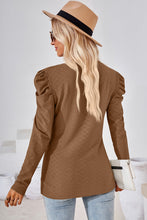 Load image into Gallery viewer, Round Neck Puff Sleeve Top (multiple color options)
