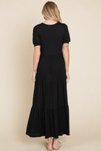 Load image into Gallery viewer, Short Sleeve Tiered Maxi Dress
