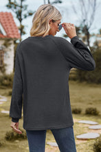 Load image into Gallery viewer, Round Neck Raglan Sleeve Top (multiple color options)
