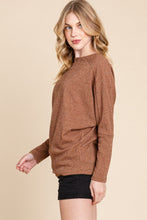 Load image into Gallery viewer, Drop Shoulder Long Sleeve Knit Top
