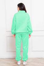 Load image into Gallery viewer, Half Zip Long Sleeve Sweatshirt and Pants Set (multiple color options)
