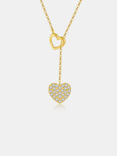 Load image into Gallery viewer, 925 Sterling Silver Inlaid Zircon Heart Necklace (gold or silver)
