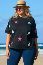 Load image into Gallery viewer, Star Round Neck Half Sleeve T-Shirt
