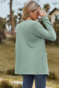 Open Front Long Sleeve Cardigan (multiple color options)