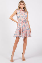 Load image into Gallery viewer, Floral Eyelet Sleeveless Mini Dress
