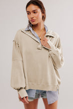 Load image into Gallery viewer, Exposed Seam Side Slit Long Sleeve Sweatshirt (multiple color options)
