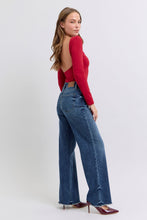 Load image into Gallery viewer, Judy Blue Raw Hem Mid Rise Jeans
