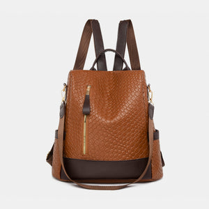 PU Leather Backpack Bag (multiple color options)