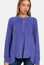 Load image into Gallery viewer, Brushed Melange Hacci High-Low Sweater
