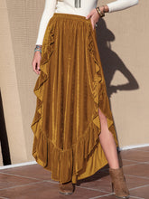 Load image into Gallery viewer, Slit Ruffled Wide Leg Pants (multiple color options)
