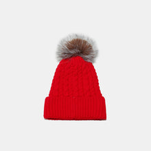 Load image into Gallery viewer, Cable Knit Winter Hat with Pompom (multiple color options)
