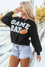 Load image into Gallery viewer, GAME DAY Round Neck Long Sleeve Sweatshirt
