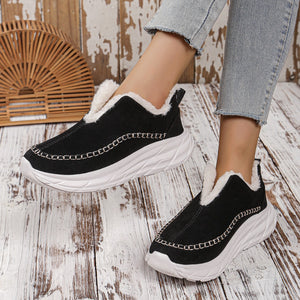 Thermal Suede Platform Slip-On Booties (multiple color options)