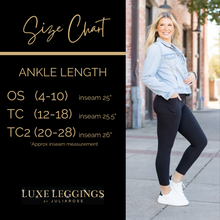 Load image into Gallery viewer, The Alana - 7/8 Ankle Length BLACK Leggings with Pockets - Luxe by Julia Rose®
