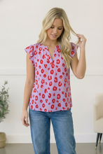 Load image into Gallery viewer, Wild Berry Ruffles Blouse
