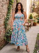 Load image into Gallery viewer, Secret Garden Smocked Midi Dress
