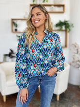 Load image into Gallery viewer, Printed Balloon Sleeve Blouse
