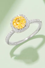 Load image into Gallery viewer, Adored 1 Carat Moissanite 925 Sterling Silver Halo Ring (3 color options)
