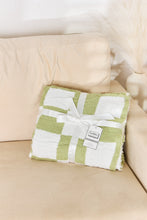 Load image into Gallery viewer, Checkered Decorative Throw Blanket (multiple color options)
