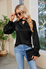 Load image into Gallery viewer, Cutout Mock Neck Long Sleeve Top (multiple color options)
