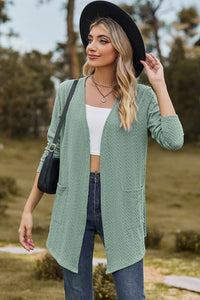 Open Front Long Sleeve Cardigan (multiple color options)