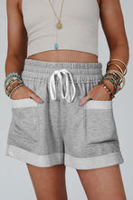 Load image into Gallery viewer, Drawstring High Waist Shorts with Pockets
