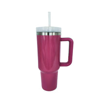 Load image into Gallery viewer, Stainless Steel Tumbler with Handle and Straw (multiple color options)
