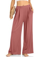 Load image into Gallery viewer, Elastic Waist Wide Leg Pants (multiple color options)
