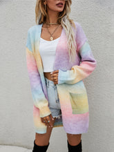 Load image into Gallery viewer, Pocketed Open Front Gradient Cardigan (multiple color options)
