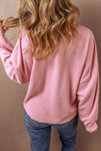 Load image into Gallery viewer, Pocketed Half Button Long Sleeve Sweatshirt
