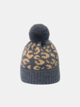 Load image into Gallery viewer, Leopard Hat with Pompom (multiple color options)
