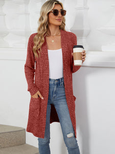 Open Front Long Sleeve Cardigan (multiple color options)