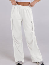 Load image into Gallery viewer, Elastic Waist Wide Leg Pants with Pockets (multiple color options)
