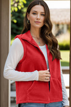 Load image into Gallery viewer, Zip Up Vest Coat with Pockets (multiple color options)
