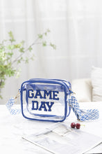 Load image into Gallery viewer, GAME DAY Stadium Approved Transparent Crossbody Bag (multiple color options)
