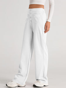 High Waist Wide Leg Pants (multiple color options)