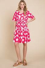 Load image into Gallery viewer, Flower Print Ruched Dress
