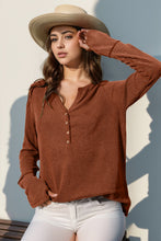 Load image into Gallery viewer, Notched Thumbhole Long Sleeve Top (multiple color options)
