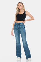 Load image into Gallery viewer, Judy Blue Tummy Control Cut Hem Flare Jeans
